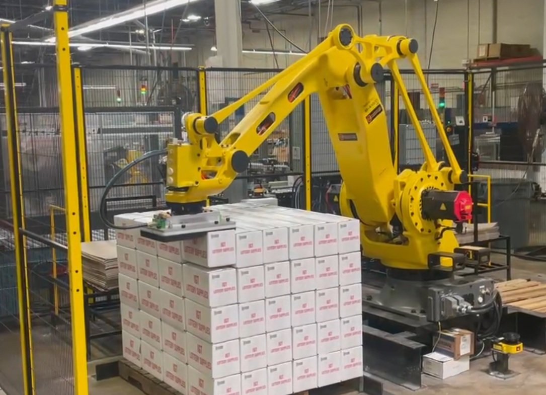 Robotic automation improving manufacturing efficiency